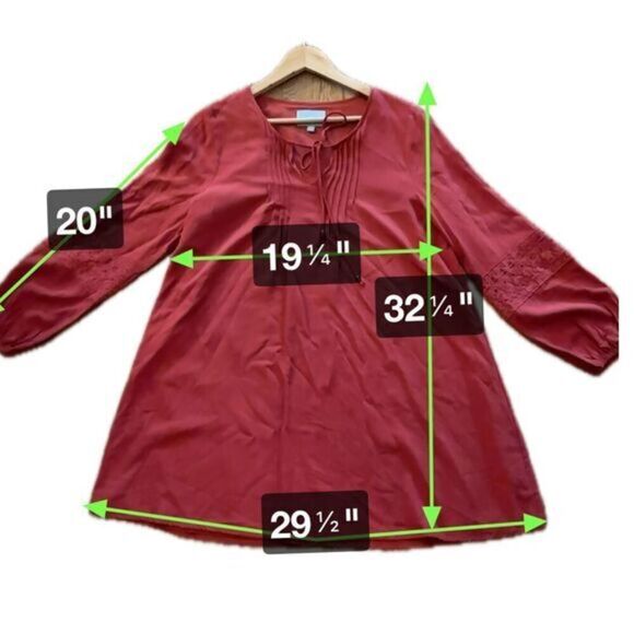 Skies are‎ Blue  Long Sleeve shift Dress Size Large - Picture 5 of 5